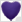 OT Foil Heart Purple